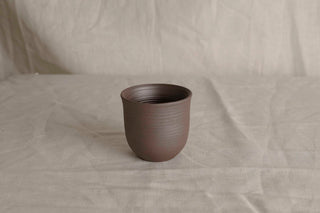 Handmade Fine Rustic Ceramic Cup – Raw Stoneware Espresso, Tea or Sake Cup – Wabi-Sabi Minimalist Janapdi Pottery Gift, 120 ml, Zen Inspired