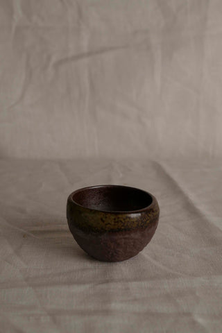 Handmade Raku Ware Mug: Japandi Textured Stoneware Espresso Cup
