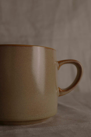 Handmade Raku Yaki Mug: Large Textured Coffee Cup