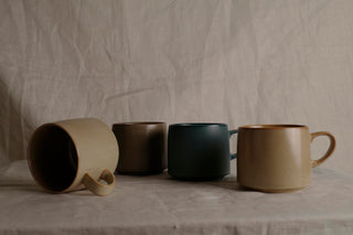 Handmade Wabi-Sabi Mug: Large Raku Yaki Ware Coffee Cup