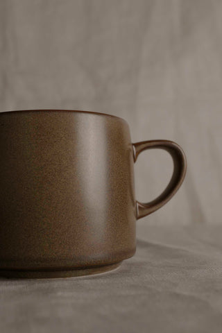 Handmade Wabi-Sabi Mug: Large Raku Yaki Ware Coffee Cup