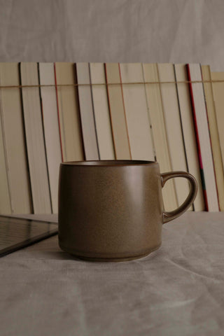 Handmade Wabi-Sabi Mug: Large Raku Yaki Ware Coffee Cup