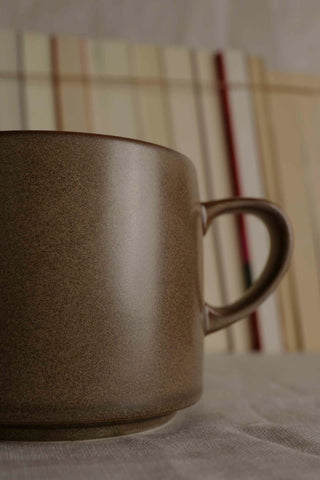 Handmade Wabi-Sabi Mug: Large Raku Yaki Ware Coffee Cup