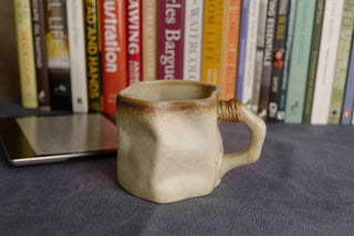 Ceramic Vintage Handmade Mug, 280ml, wabi-sabi stytle