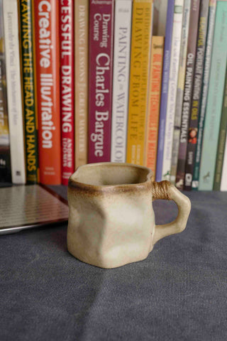 Ceramic Vintage Handmade Mug, 280ml, wabi-sabi stytle