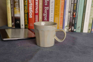 Handmade Raku Yaki Mug: Rustic Japandi Coffee Cup