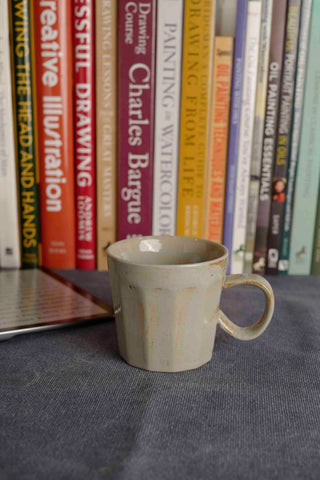 Handmade Raku Yaki Mug: Rustic Japandi Coffee Cup