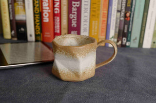 Wabi-Sabi Handmade Vintage Mug, Raku Yaki Ware, Rustic Textured Crafted Cup, Japandi Coffee Espresso Tea Mug, Stylish Artsian mug