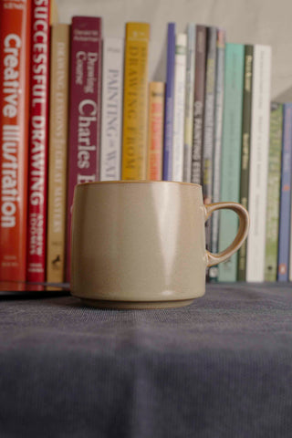 Handmade Wabi-Sabi Mug: Large Raku Yaki Ware Coffee Cup