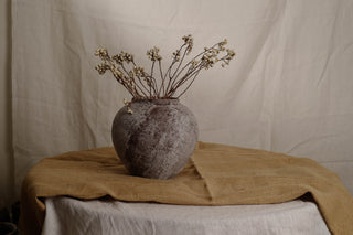 Mineral Frost Vase, Medium Round