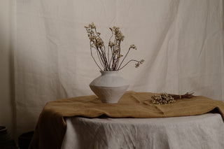 Milky Moon Vase, Medium Tall