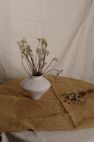Milky Moon Vase, Medium Tall
