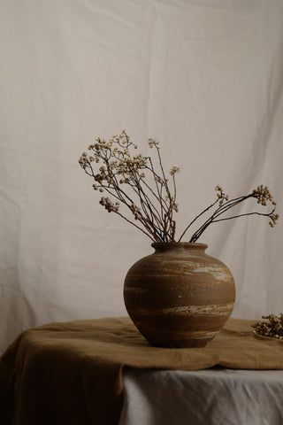 Saturn's Stripe Vase, Round