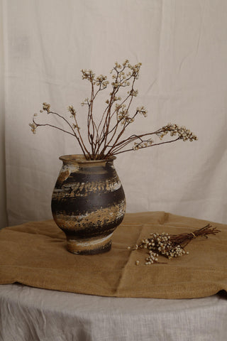 Earthy Spiral Vase, Round