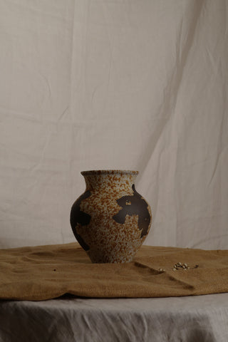 Rusty Flame Series Vase, Curved