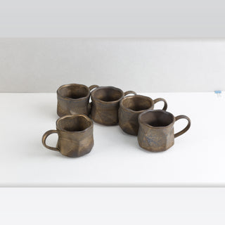 AERIS 01 Ceramic Mug — Smoky Taupe & Charcoal, 190 ml