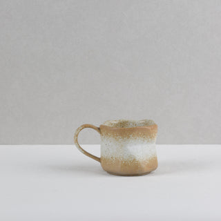 AERIS 03 Handmade Ceramic Cup — Cream & Sand, 190 ml
