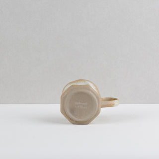 AERIS 03 Handmade Ceramic Cup — Cream & Sand, 190 ml