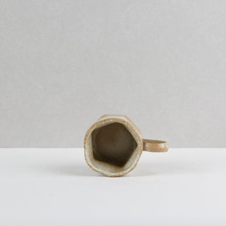 AERIS 03 Handmade Ceramic Cup — Cream & Sand, 190 ml