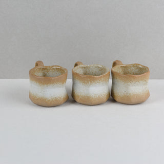 AERIS 03 Handmade Ceramic Cup — Cream & Sand, 190 ml