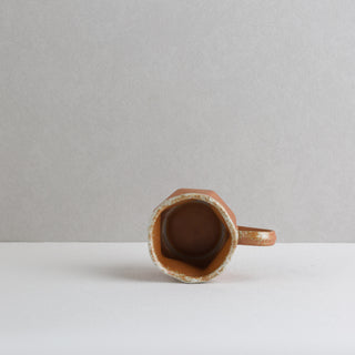 AERIS 04 Handmade Ceramic Cup — Terracotta & Cream, 190 ml