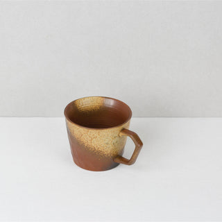 CAELUM 01 Handmade Ceramic Mug — Rust & Copper, 350 ml