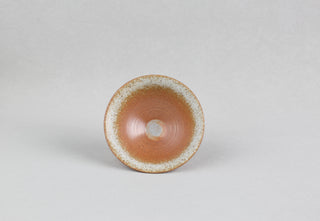Handmade Ceramic Bowl — Terracotta & Cream, 12.5 cm