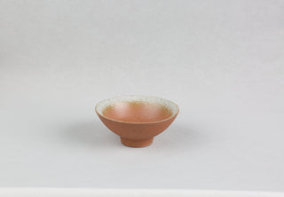 Handmade Ceramic Bowl — Terracotta & Cream, 12.5 cm