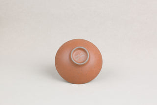 Handmade Ceramic Bowl — Terracotta & Cream, 12.5 cm
