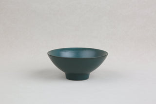Handmade Ceramic Bowl — Deep Teal, 12.5 cm