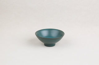 Handmade Ceramic Bowl — Deep Teal, 12.5 cm