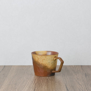 CAELUM 01 Handmade Ceramic Mug — Rust & Copper, 350 ml
