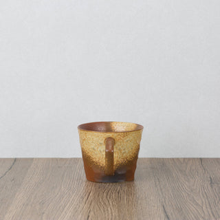 CAELUM 01 Handmade Ceramic Mug — Rust & Copper, 350 ml