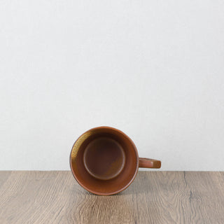 CAELUM 01 Handmade Ceramic Mug — Rust & Copper, 350 ml