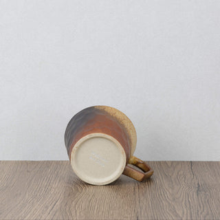 CAELUM 01 Handmade Ceramic Mug — Rust & Copper, 350 ml