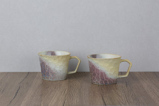CAELUM 02 Handmade Ceramic Mug — Cream & Lavender, 350 ml