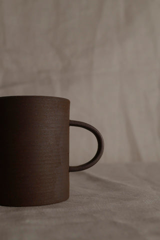 Wabi-Sabi Handmade Vintage Mug, Raku Ware, Rustic Textured Stoneware Cup, Extra Thin, Japandi Coffee Espresso Tea Mug, Stylish Artsian mug